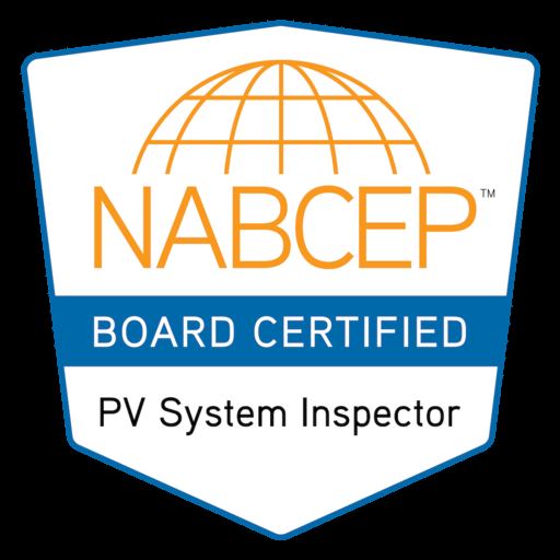 NABCEP Board Certified PV System Inspector credential badge